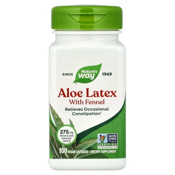 Aloe Latex with Fennel, 100 Vegan Capsules