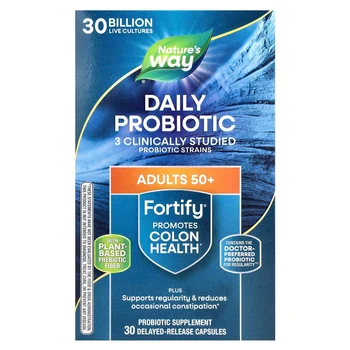 Fortify®, Daily Probiotic, Adults 50+, 30 Billion CFU, 30 Delayed-Release Capsules