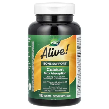 Alive! Calcium Max Absorption, 180 Tablets