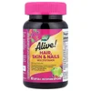 Alive!® Hair, Skin & Nails Multivitamin, Strawberry, 60 Softgels image 3