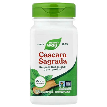 Cascara Sagrada, 270 mg, 100 Vegan Capsules