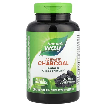 Activated Charcoal, 360 Capsules (280 mg per Capsule)