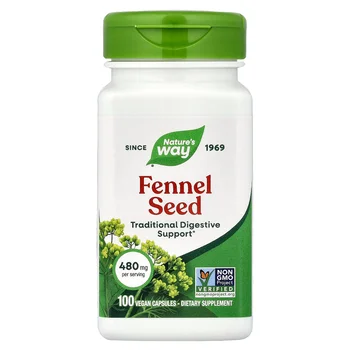 Fennel Seed, 480 mg, 100 Vegan Capsules