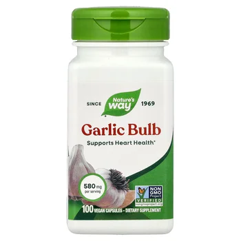 Garlic Bulb, 580 mg, 100 Vegan Capsules