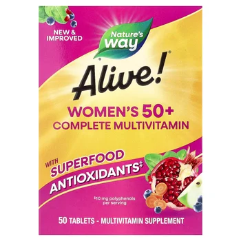 Alive!® Women's 50+ Complete Multivitamin, 50 Tablets