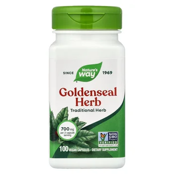 Goldenseal Herb, 100 Vegan Capsules (350 mg per Capsule)