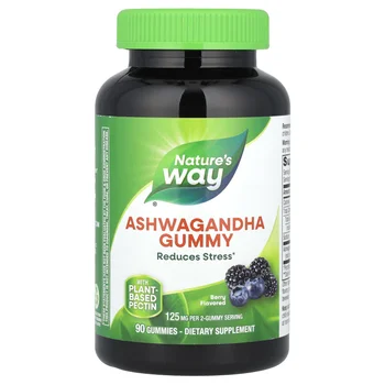 Ashwagandha Gummy, Berry, 90 Gummies (62.5 mg per Gummy)