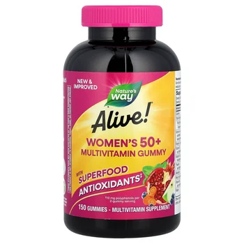 Alive!® Women's 50+ Multivitamin Gummy, Mixed Berry, 150 Gummies