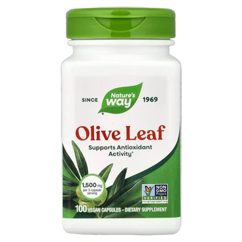Olive Leaf, 100 Vegan Capsules (500 mg per Capsule)
