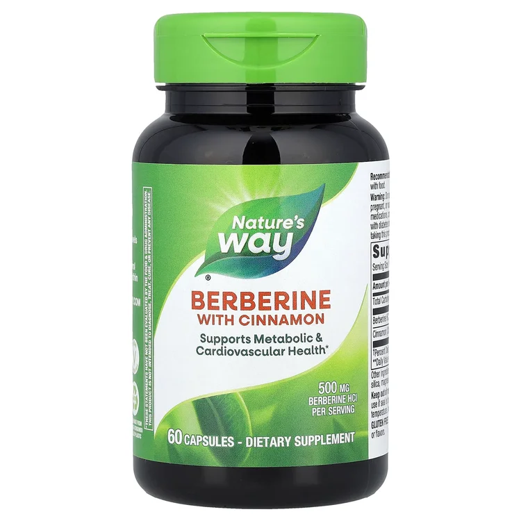 Berberine With Cinnamon, 60 Capsules image 1