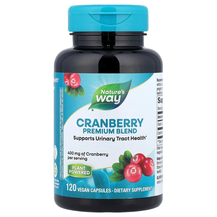 Cranberry, Premium Blend, 400 mg, 120 Vegan Capsules image 1