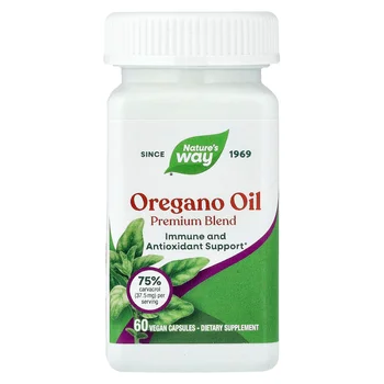 Oregano Oil, Premium Blend, 60 Vegan Capsules (50 mg Per capsule)