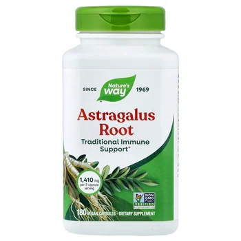 Astragalus Root, 180 Vegan Capsules (470 mg per Capsule)