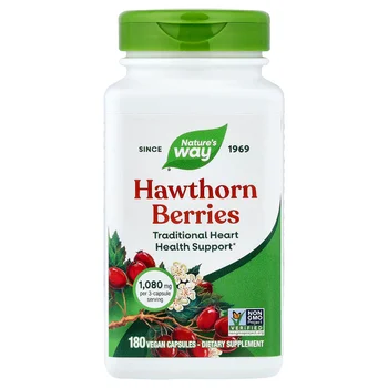 Hawthorn Berries, 180 Vegan Capsules (360 mg per Capsule)
