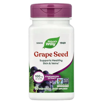 Grape Seed, 100 mg, 60 Vegan Capsules