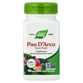 Pau D'Arco, Inner Bark, 100 Vegan Capsules (0.54 mg per Capsule)