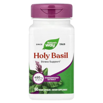 Holy Basil, 450 mg, 60 Vegan Capsules