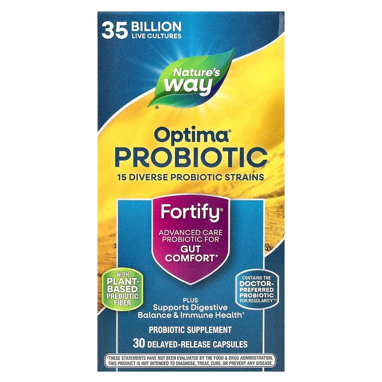 Optima® Probiotic, Fortify®, Gut Comfort, 35  Billion, 30 Delayed-Release Capsules image 1