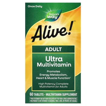 Alive!® Adult Ultra Multivitamin, 60 Tablets