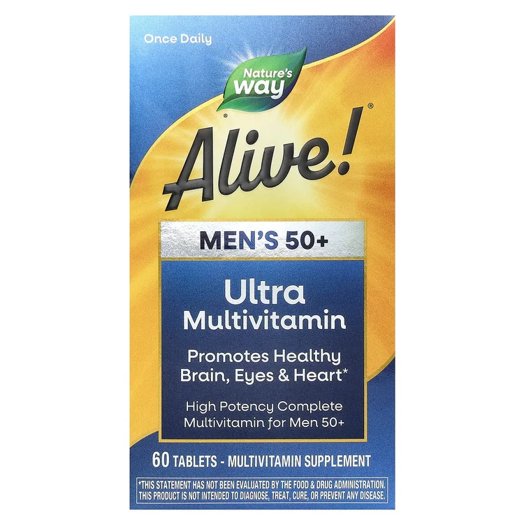 Alive!® Men's 50+ Ultra Multivitamin, 60 Tablets image 1