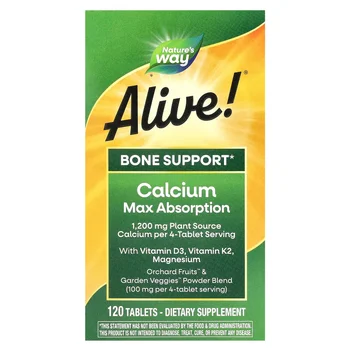 Alive! Calcium Max Absorption, 120 Tablets