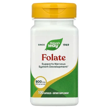 Folate, 800 mcg DFE, 100 Capsules