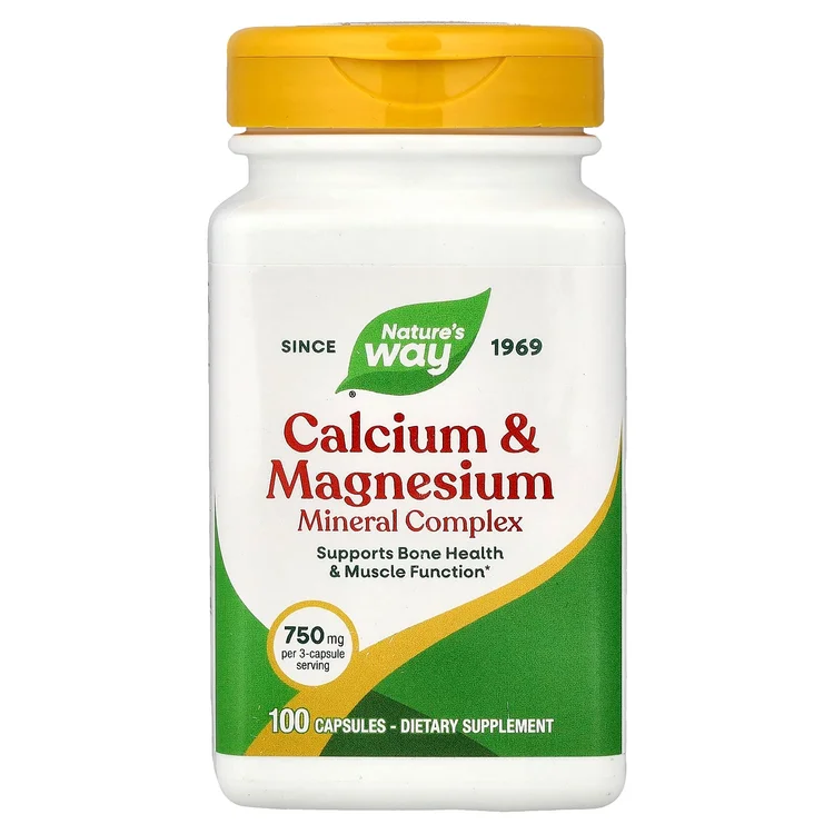 Calcium & Magnesium Mineral Complex, 100 Capsules image 1