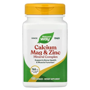 Calcium Mag & Zinc Mineral Complex, 100 Capsules