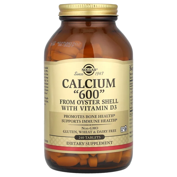 Calcium "600" from Oyster Shell with Vitamin D3, 240 Tablets image 1