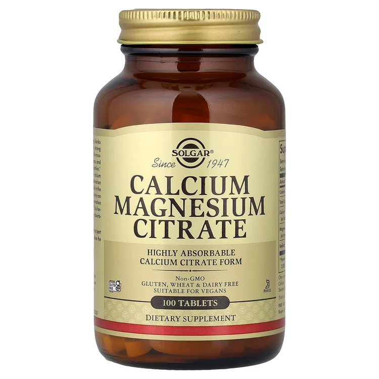 Calcium Magnesium Citrate, 100 Tablets image 1
