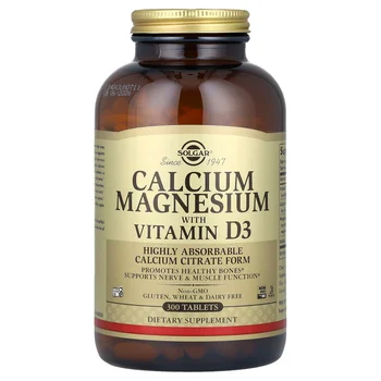 Calcium Magnesium with Vitamin D3, 300 Tablets