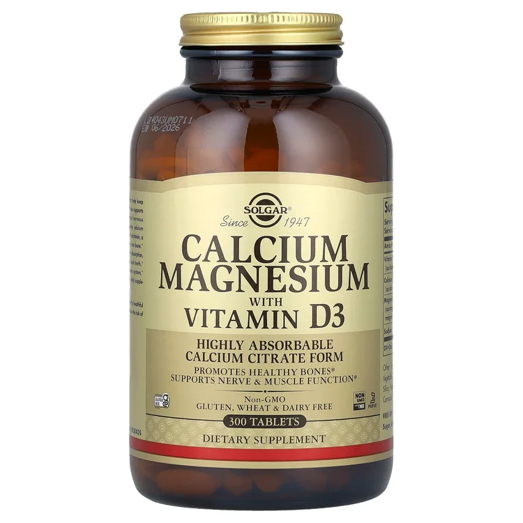 Calcium Magnesium with Vitamin D3, 300 Tablets image 1