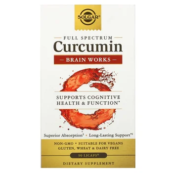 Full Spectrum Curcumin, Brain Works, 90 Licaps