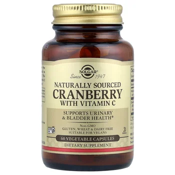 Cranberry with Vitamin C, Naturally Sourced, 60 Vegetable Capsules