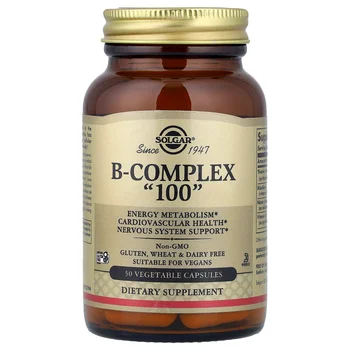 B Complex "100", 50 Vegetable Capsules
