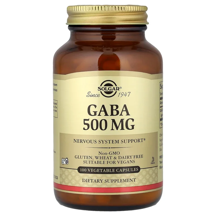 GABA, 500 mg, 100 Vegetable Capsules image 1