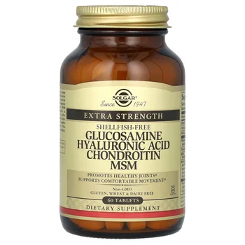 Glucosamine Hyaluronic Acid Chondroitin MSM, 60 Tablets