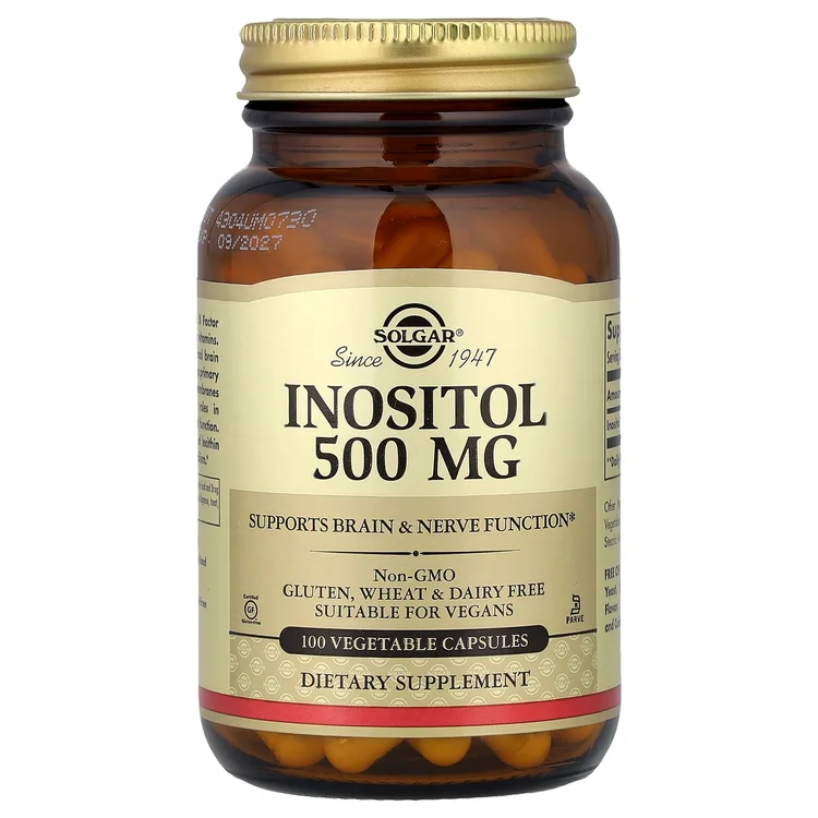 Inositol, 500 mg, 100 Vegetable Capsules image 1