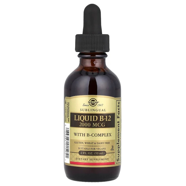 Liquid B-12, Sublingual, 2,000 mcg, 2 fl oz (59 ml) image 1