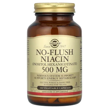 No-Flush Niacin, 500 mg, 100 Vegetable Capsules