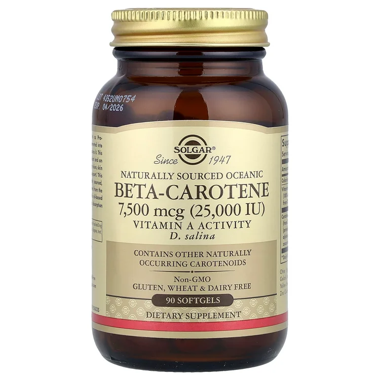 Naturally Sourced Oceanic Beta-Carotene, 90 Softgels image 1