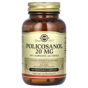 Policosanol, 20 mg, 100 Vegetable Capsules