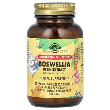 Boswellia Resin Extract, 60 Vegetable Capsules