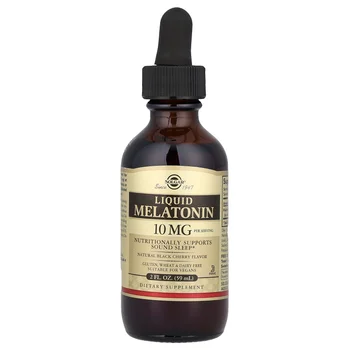 Liquid Melatonin, Natural Black Cherry, 10 mg, 2 fl oz (59 ml)