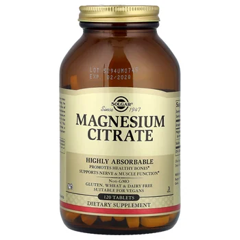 Magnesium Citrate, 120 Tablets (200 mg per Tablet)