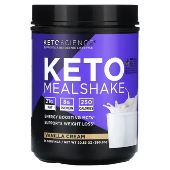 Keto Mealshake, Vanilla Cream, 20.83 oz (590.8 g)