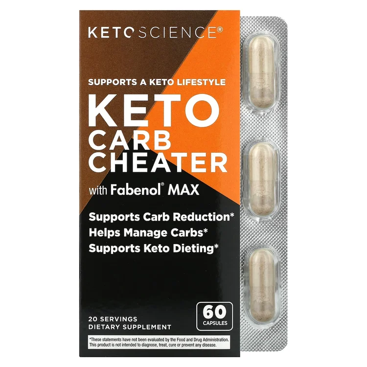 Keto Carb Cheater with Fabenol Max, 60 Capsules image 1
