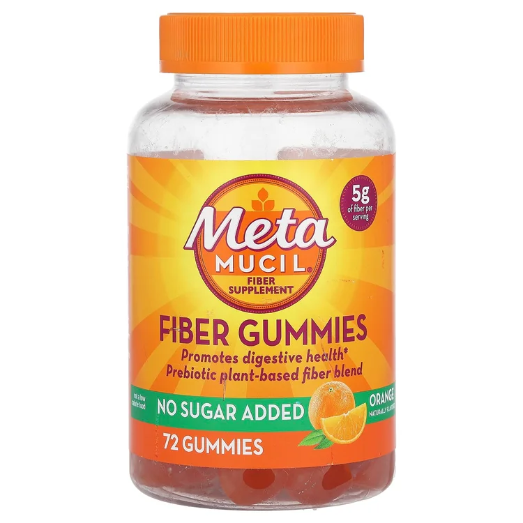 Fiber Gummies, Orange, 72 Gummies image 1