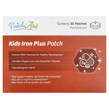 Kids Iron Plus Patch, 30 Patches