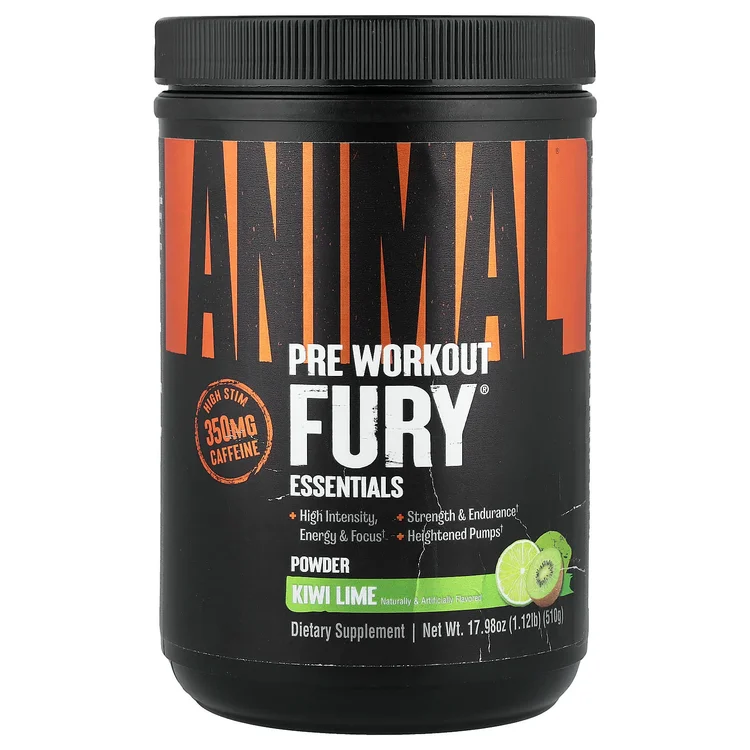 Fury® Essentials, Pre Workout,  Kiwi Lime, 17.98 oz (510 g) image 1
